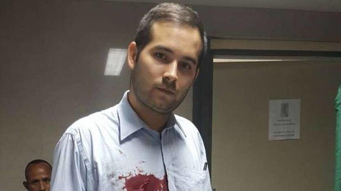Click to enlarge Venezuela doctor Pedro Quijada stabbed