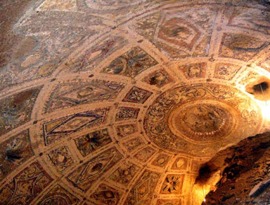 Lupercale ceiling rome grotto