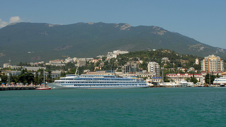 Cruise ship in Crimea