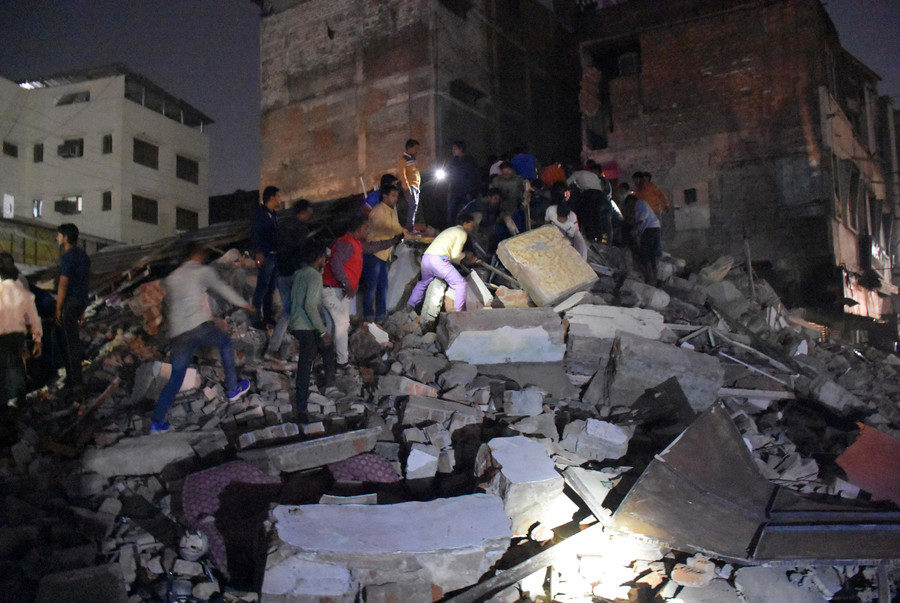 Click to enlarge Building collapse