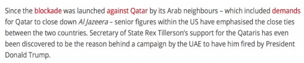 Screen shot Middle East Monitor, March 9, 2018