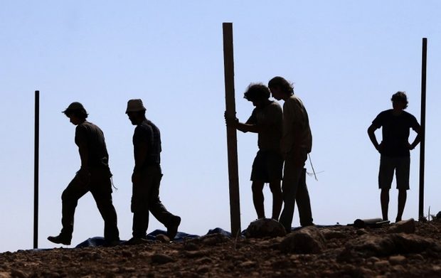 Israeli settlement being built