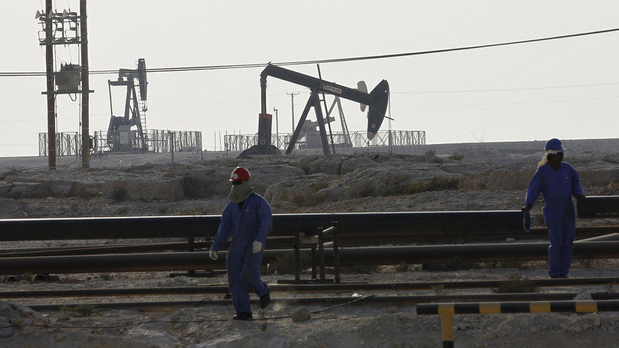 Oil workers