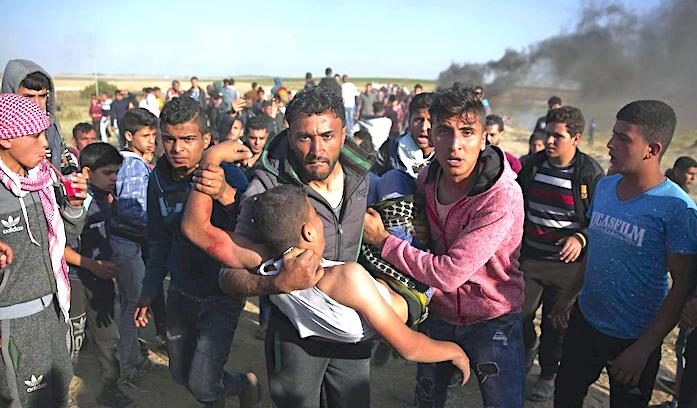 Click to enlarge Gaza Strip wounded
