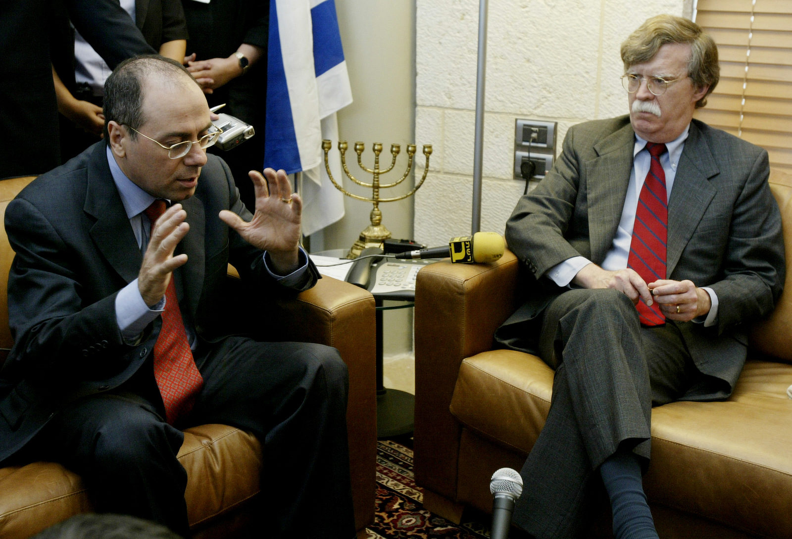 Click to enlarge Bolton Israel foreign minister
