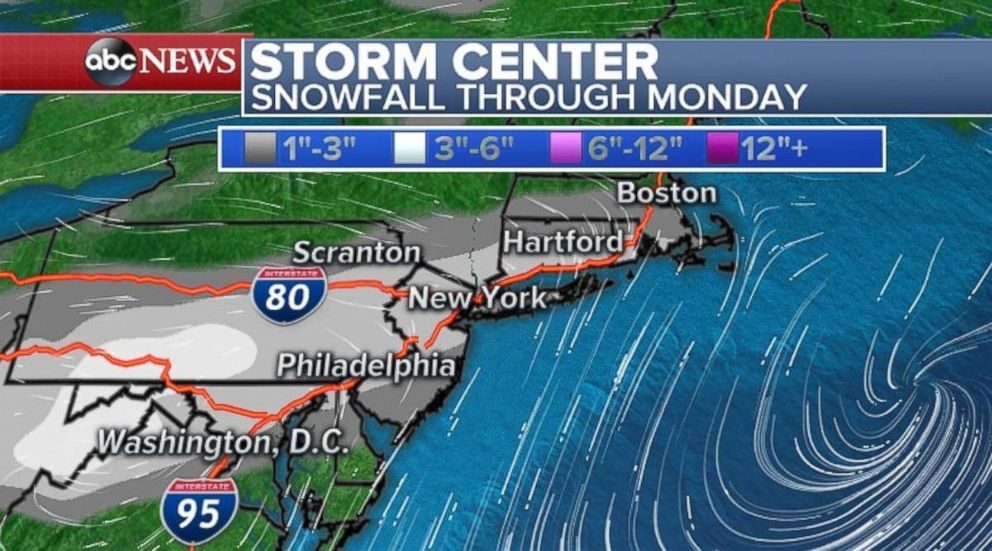 Click to enlarge north east storm US april 1
