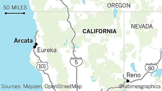 Click to enlarge Arcata map