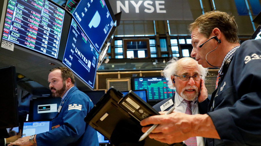 Brokers at the New York Stock Exchange