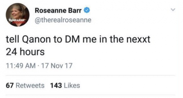 Click to enlarge roseanne barr qanon