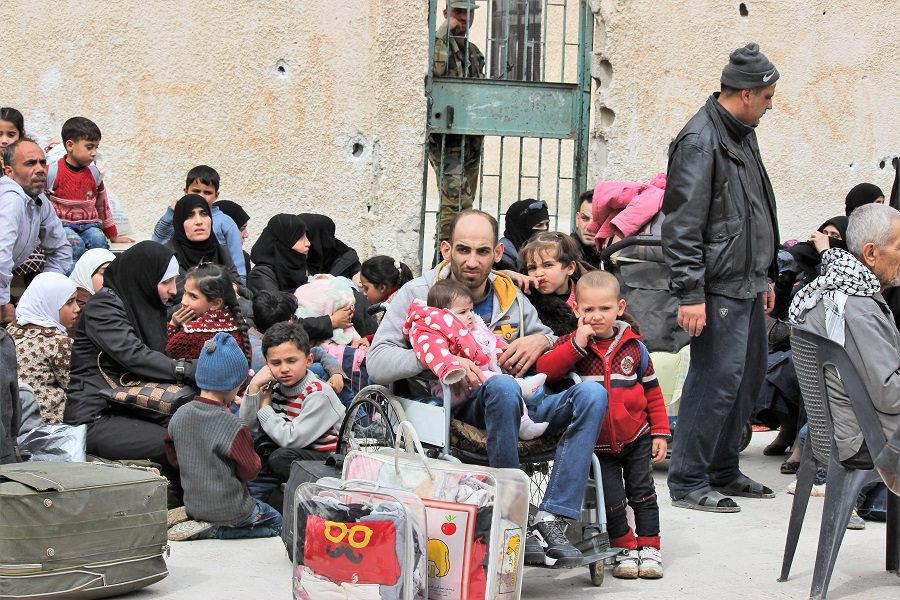 Click to enlarge syrian families