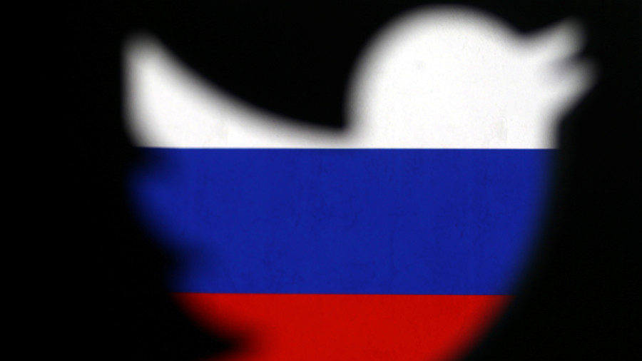 Twitter Russian flag