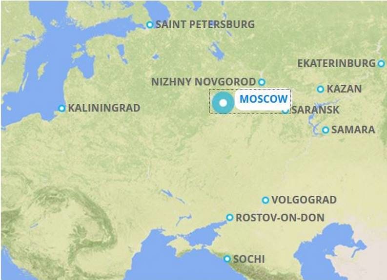 FIFA cities Russia