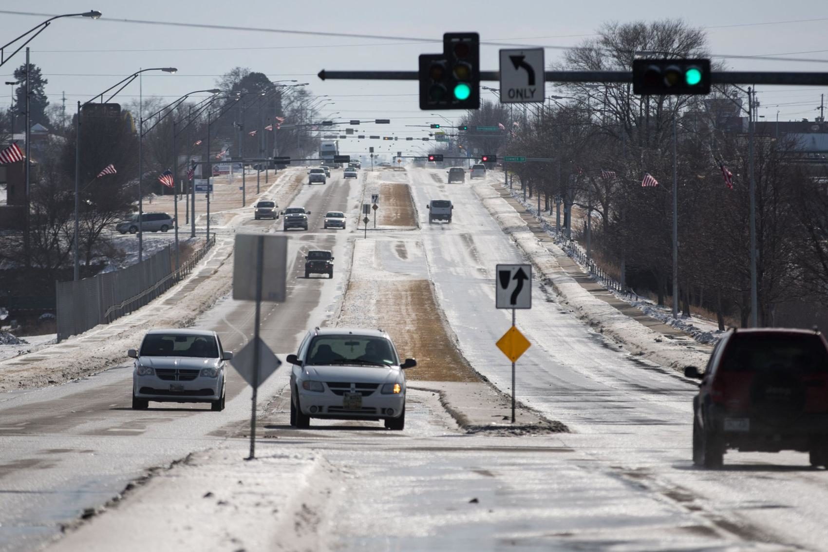 The stretch of 84th Street between Giles Road and Harrison Street