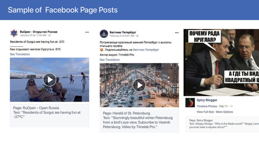 Facebook ban Russia profiles