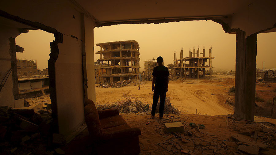 palestinian house destroyed