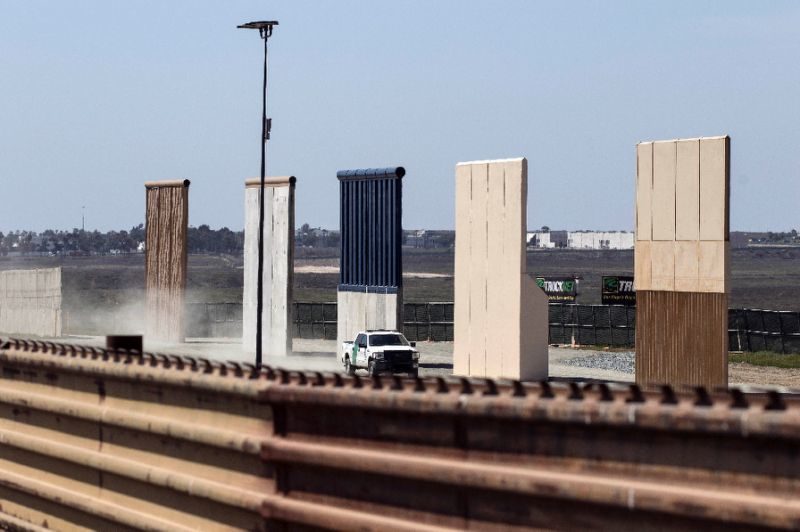 US-Mexico border wall prototypes