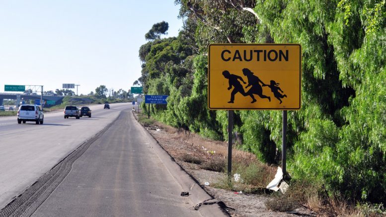 migrants crossing