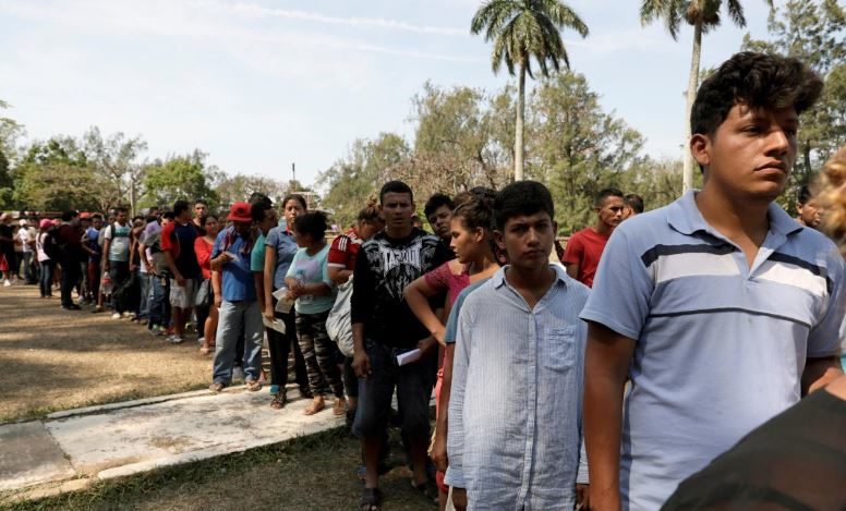 Click to enlarge Central American migrants immigrants immigration