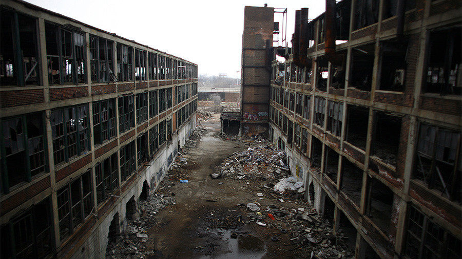 decaying manufacturing plant