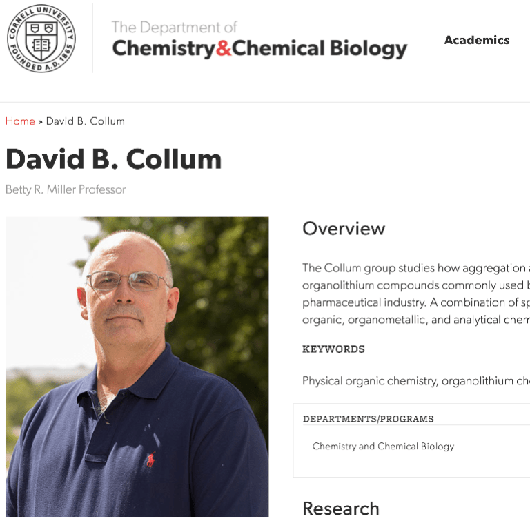 David B Collum