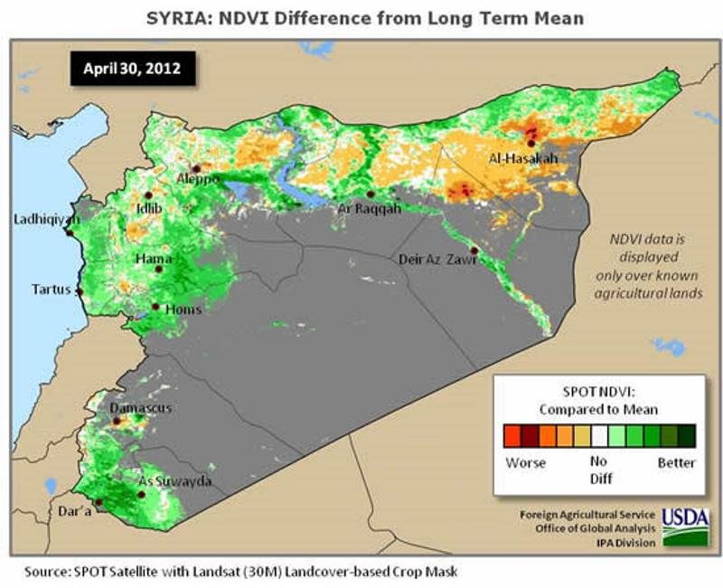Click to enlarge syria agricultural land