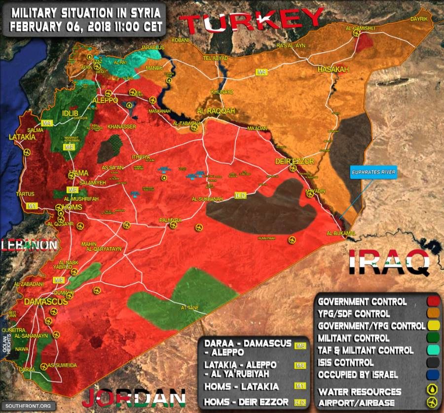 Click to enlarge Syria control february 2018
