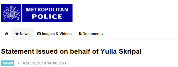 Met-Police Yulia Statement