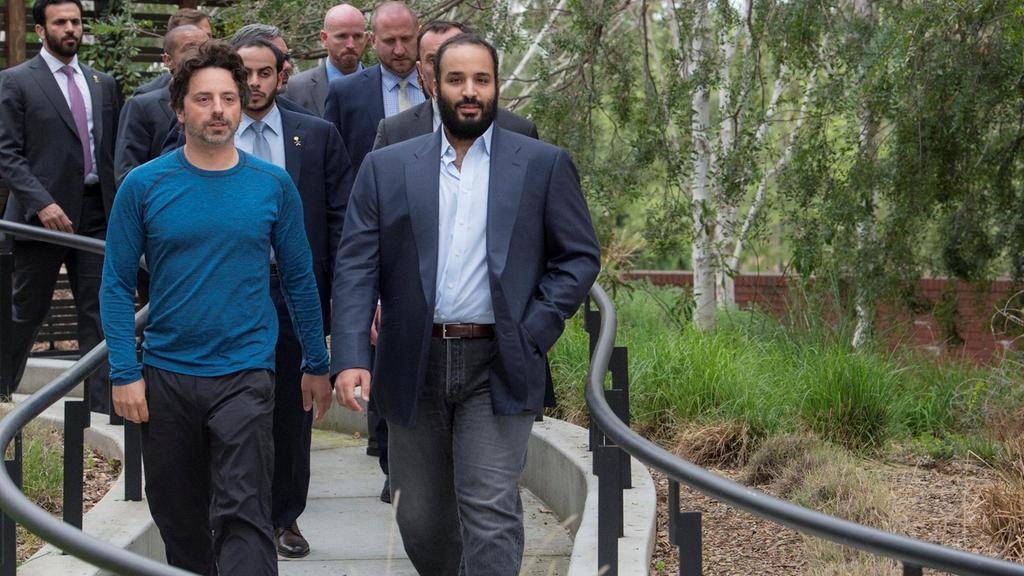 Click to enlarge Mohammed Bin Salman at Google