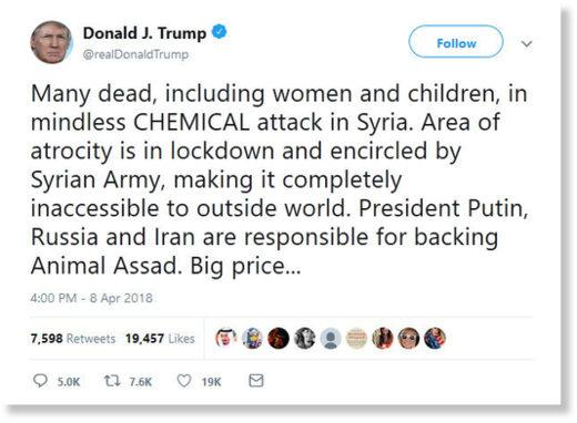 Trump East Ghouta attack