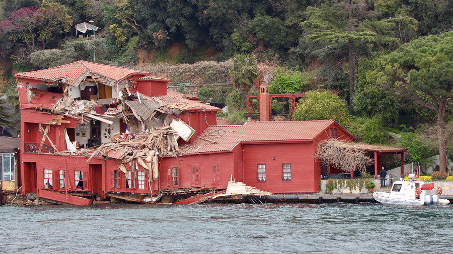 Damaged house