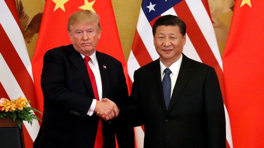 Donald Trump and Chinese president Xi Jinping