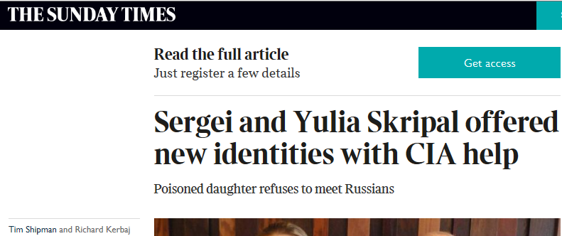 Click to enlarge Skripal's Offered New Identities
