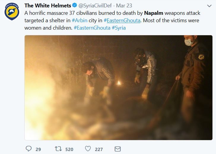 White helmets fake rescue