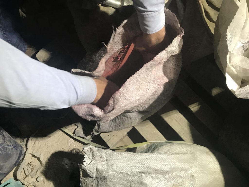 A bag of RDX chemical compound Erbin Ghouta