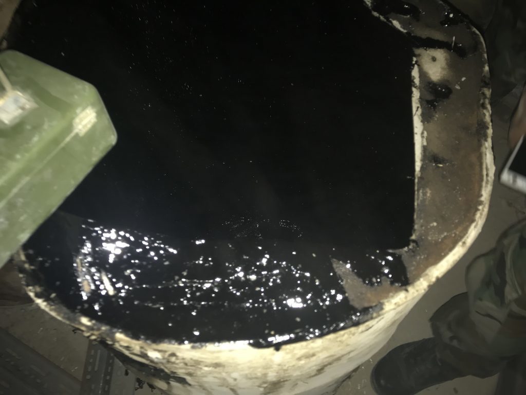 missile tar coating Ghouta
