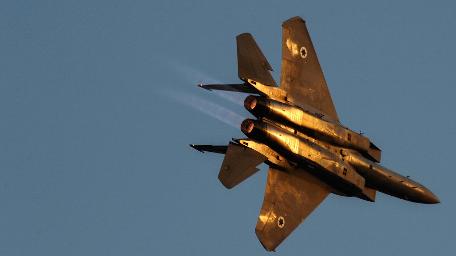 An Israeli air force F-15 fighter jet
