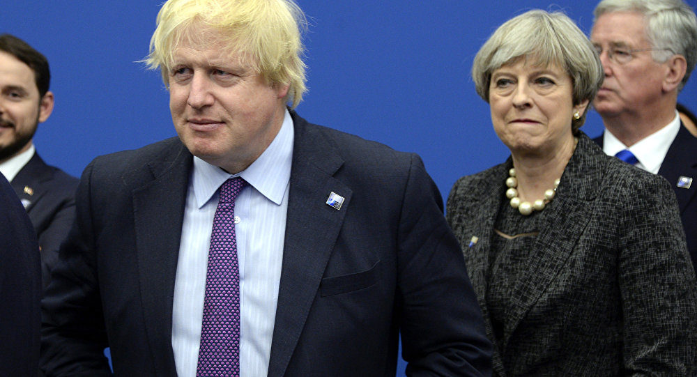 Boris Johnson Theresa May