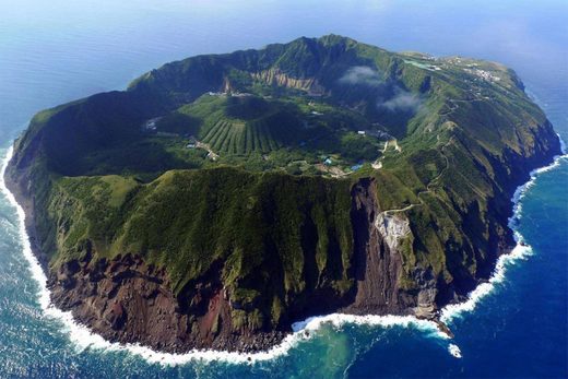 Click to enlarge Aogashima volcano