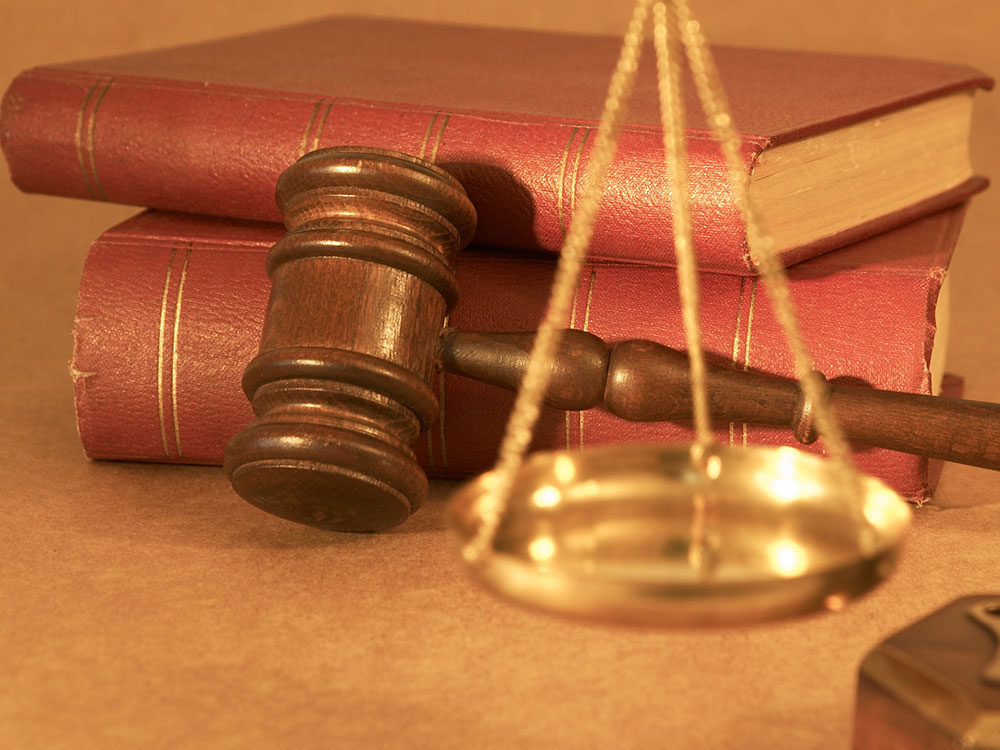 Click to enlarge Scale, gavel and books