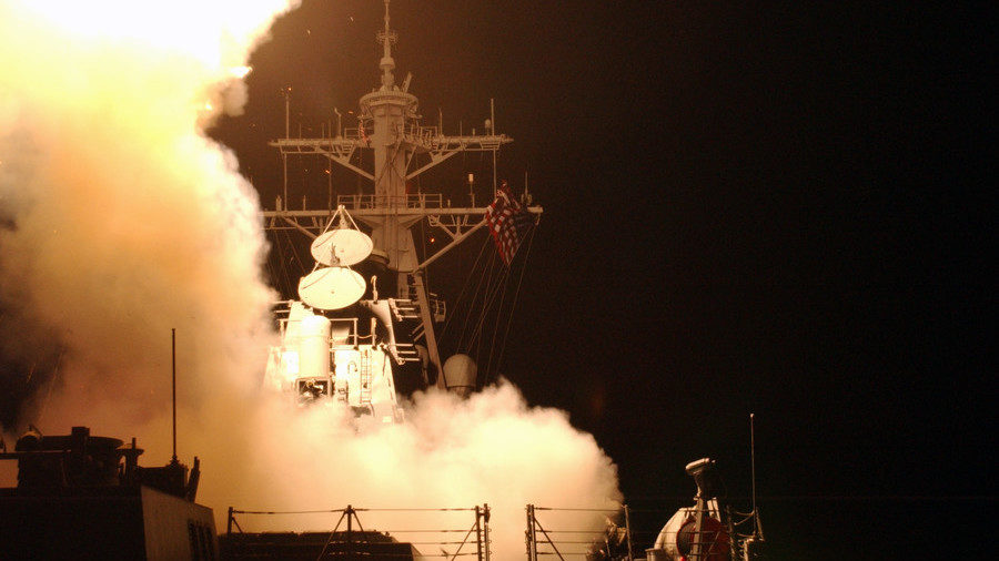 Click to enlarge US Navy destroyer Iraq