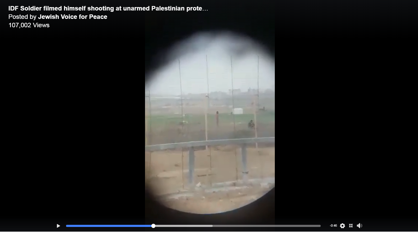 israeli sniper Land Day protest shoot palestinian