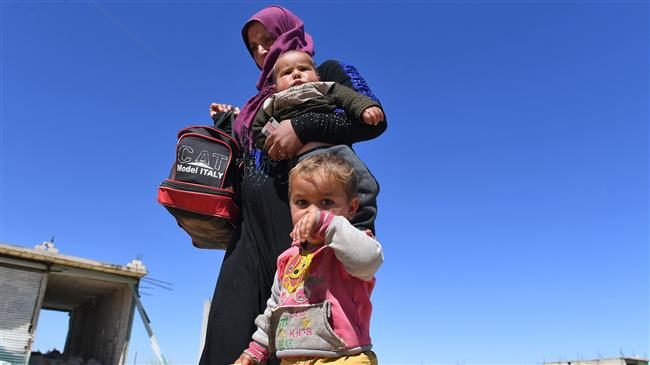 Displaced Syrian families