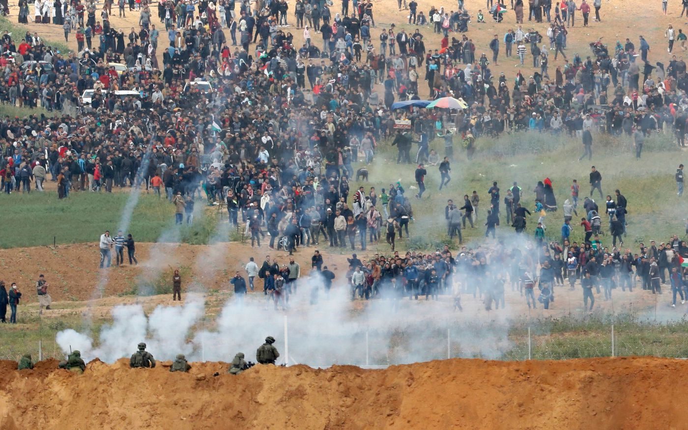 tear gas gaza