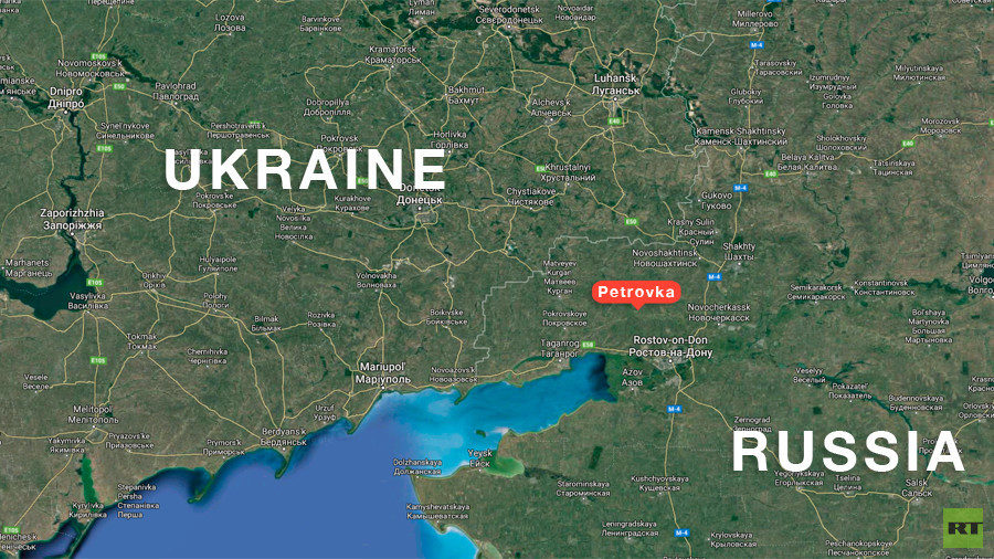 Click to enlarge Ukraine Russia Petrovka map