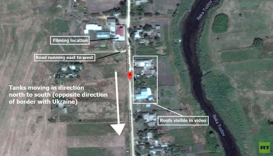 Click to enlarge satellite map Ukraine border