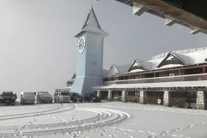 Cardrona carpark, April 11.