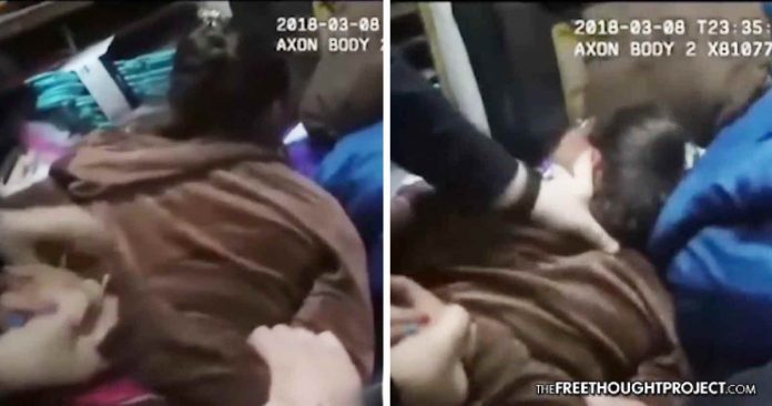 police beating girl