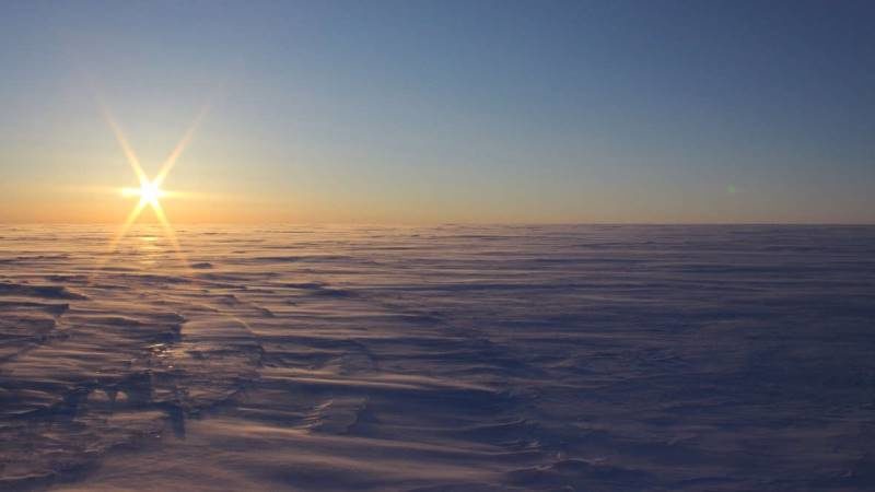 salty lakes under arctic