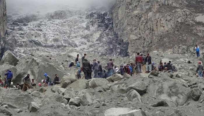 A view of the rescue operation.