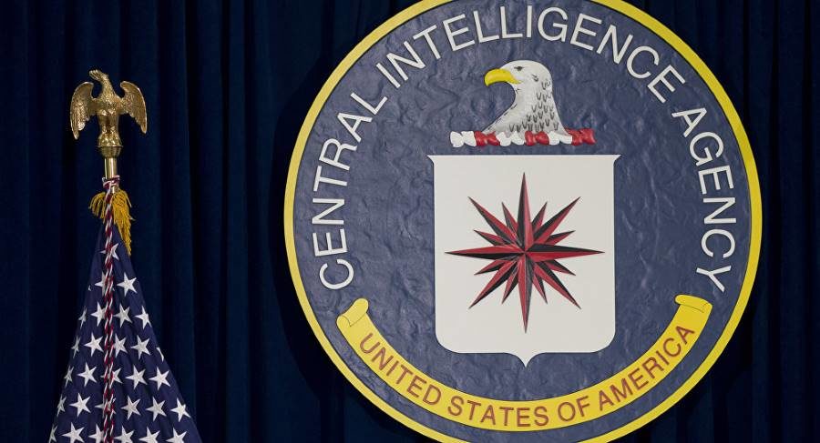 CIA logo us flag